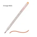 Professional orange M201 metallic paint pen with durable hard tip for DIY graffiti crafts - Orange