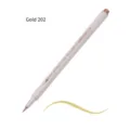 Professioneller goldener Metallic-Marker mit weicher Pinselspitze für kunstvolles Zeichnen - Weiche Pinselspitze (M202) / Gold