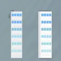 Small size gradient blue index stickers labels set for student book organization - Small Size (240 Stickers) / Cyan-Blue Gradient