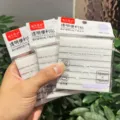Transparent sticky notes with lines 76x76mm 50 sheets frosted memo pad stationery - 50 Pages/Pack / Clear White