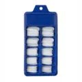 Uñas postizas de bailarina blancas profesionales en caja azul de 10 compartimentos - Estilo de bailarina largo europeo y americano (BLC001) / Caja de 10 Rejillas / Blanco