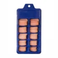 Uñas postizas de bailarina rosa en una caja azul de 10 compartimentos - Naranja Claro (BLC012) / Caja de 10 Rejillas