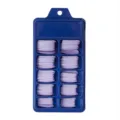 Vista detallada de uñas postizas de bailarina lavanda en una caja de plástico azul - Púrpura Taro (BLC023) / Caja de 10 Rejillas
