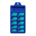 100 faux ongles longs style ballerine cyan dans une boîte de rangement bleue - 100 Pièces / Bleu Lac (BLC048)