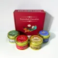 Kerst geurkaarsen cadeauset in blikken doosjes, decoratieve sojawas kaarsen voor de feestdagen. - Set