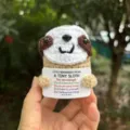 Poupée paresseux au crochet faite à la main avec carte positive, adorable peluche mignonne. - Carte de paresseux en couleur