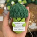 Handmade crochet broccoli pendant cute positive doll hanging ornament bag charm gift toy - Broccoli