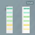 Small size gradient color index stickers for page marking and document classification - Small Size (240 Stickers) / Yellow-Green Gradient
