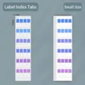 Small gradient index stickers, 1.1x2.5cm colorful label tabs for student organization - Small Size (240 Stickers) / Blue Purple Gradient
