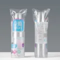 Vasos de plástico transparente, capacidad de 170ml, diseño grueso para uso diario en el hogar. - 170ml / 50 Pzas/Bolsa / Transparente