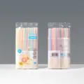Kleurrijke flexibele rietjes, voedselveilige wegwerp PP plastic saprietjes 80 stuks. - 5*185mm Gekleurde buigbare rietjes / 80 stuks * 50 zakken