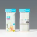 Wegwerp plastic drinkrietjes 72st familieverpakking, foodgrade PP materiaal, flexibel ontwerp. - 5x210mm Gebogen rietjes in koele tinten / 72 stuks * 50 pakken