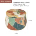 Bougie parfumée en boîte décorative avec dimensions de 7,2 cm de large et 5,5 cm - Wild Bluebell (Art Traditionnel)