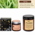 Scented candle gift set amber glass jar soy wax aromatherapy home fragrance decor - Spring Color / 100.00g