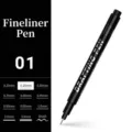 Penna tecnica nera impermeabile modello 01 per disegno professionale e schizzi manga - 01#0,25 mm