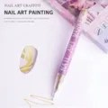 Single gold nail art graffiti marker pen with 0.5mm tip for DIY manicure design - 0.5mm Pen Point / Gold