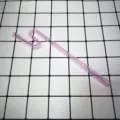 Pink curved glass straw, reusable heat resistant cute twist drinking straw for coffee and milk. - Style A / 8*194mm / Pink