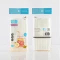 Wegwerp plastic drinkrietjes, 5x210mm witte buigbare drankrietjes voor thuisgebruik, 100st. - 5x210mm Koele tinten buigbare rietjes / 100 stuks * 50 zakken