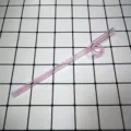 Pink glass straw with cute twist design, heat resistant reusable drinking straw coffee stirrer. - Style B / 8*194mm / Pink
