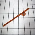 Amber glass drinking straw reusable twisted cute coffee stirrer for cold drinks. - Style B / 8*194mm / Amber