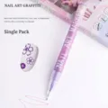 Professional purple nail art graffiti marker pen for DIY manicures and drawing - 0.5mm Pen Point / Purple