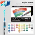 Set de rotuladores acrílicos, 48 colores bolígrafos de pintura líquida para dibujo, arte y graffiti. - Set de tinta líquida - 48 colores