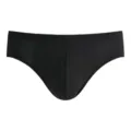 Classic black men's breathable cotton briefs with seamless design for comfort - L / Black