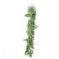 Detailed view of lush artificial olive leaf garland for home wall decoration. - Olive Garland