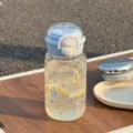 Borraccia in plastica trasparente con stelle colorate e tappo blu - [PC] Blu - [Pianeta a doppia bevanda]