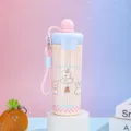 Detailansicht der Isoliertrinkflasche aus 316 Edelstahl mit süßem Welpenaufdruck - Hund Stil / 600ml / Rosa