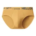 Herren gelbe atmungsaktive Slips bequeme elastische Mid-Waist Unterwaesche für Herren - Gelb