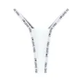 Tanga perizoma V a vita bassa da donna con fascia elastica stampata, intimo comodo sexy. - Taglia S / Bianco Extra