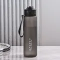 750ml Grosse Kapazitaet Mattierte Sport Trinkflasche mit Tragegurt fuer Outdoor Fitness - 750 ml Einzelbecher / Graphit