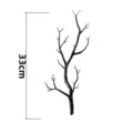 Halloween 33cm black artificial withered branch indoor wall hanging decoration accessory - Single Stem Style