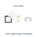 S925 ασήμι moissanite δαχτυλίδι πολυτελείας με κουτί δώρου και πιστοποιητικό GRA - Μέγεθος US 5 / Με πιστοποιητικό GRA / Συλλογή Κουτί Συρταριού