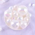 Iridescent cake decoration balls, colorful bubble ball cake toppers for party and birthday party. - 3cm (Pack of 3) / White