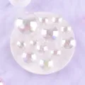 Detailed view of iridescent cake decoration balls, colorful bubble balls for birthday party. - 3cm (Pack of 3) / Clear