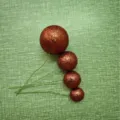 Bolas de pastel con purpurina de cobre, 4uds, ideal para decoración de fiesta de cumpleaños. - Bola con Purpurina (Tamaños Mixtos) / Juego de 20 Piezas / Rosa oro
