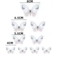 Aquarell-Schmetterlings-Kuchenaufsatz Set in Größen von 4 cm bis 8 cm für Geburtstage - Schmetterling-Materialkit / Gemischte Größen (4-8 cm) / Hellrosa Serie