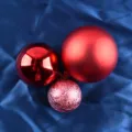 Red Christmas decorative balls set, shiny and matte finish party cake ornaments for party. - Red Wishing Ball / 3 Pieces/Pack / Red