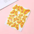 Colorful gold-stamped butterfly cake topper stickers for birthday party DIY decoration - Butterfly Style (H04) / Orange