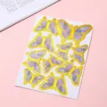 Vibrant purple and gold foil butterfly cake toppers for elegant birthday dessert decor - Butterfly Style (H04) / Purple