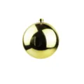 Pallina di Natale dorata lucida galvanizzata per la decorazione dell'albero di festa - 4cm无球帽装 / Oro lucido