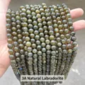 8mm natuurlijke labradoriet steen kralen met blauwe glans voor het maken van sieraden - 3A Kwaliteit Iridiserend / 6mm (ca. 60st)