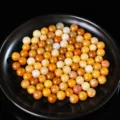 Perle tonde in agata gialla e arancione non forate per la creazione di gioielli fai da te - 8mm / Perla di Giada Gialla Naturale Senza Foro