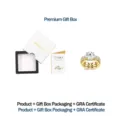 Conjunto de anillos apilables de plata S925 y moissanita en caja de regalo LED blanca de lujo - Talla US 5 / Anillo Moissanita Plata S925 + Caja Cajón + Certificado GRA