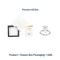 Elegant S925 silver pear-shaped moissanite ring with premium gift box and GRA certificate - US Size 5 / S925 Silver (With Drawer Box + GRA)