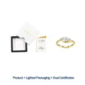 Marquise cut moissanite ring set with S925 silver band and premium white gift box - US Size 5 / Ring + Drawer Box + GRA Certificate
