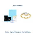 Elegant S925 sterling silver marquise cut moissanite ring with premium LED gift box set - US Size 5 / Ring with LED Light Box and GRA Certificate