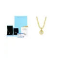 Elegante S925 Silber Moissanit Perlenkette mit hochwertigem hellblauem Geschenkset - 925er Silber / Halskette + LED-Geschenkbox + Nationales & GRA-Zertifikat